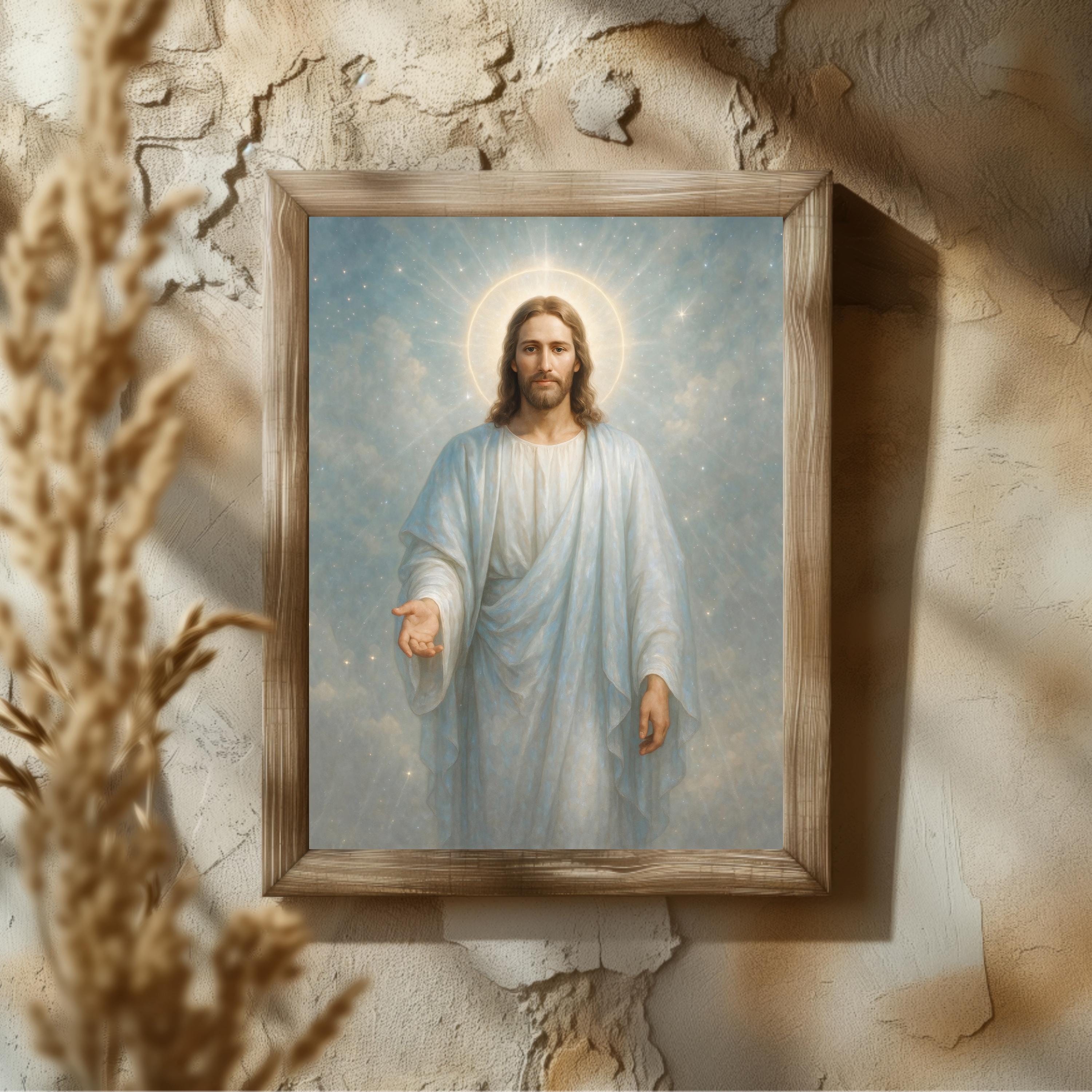 Jesus Christ Wall Art | Christian Print Religious Decor | Christian ...