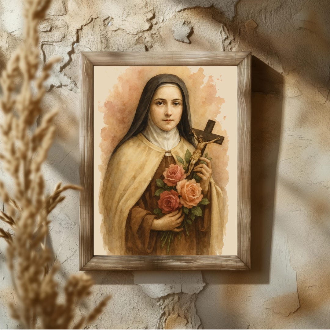 St. Therese of Lisieux Print: Vintage Catholic Art (digital Download ...