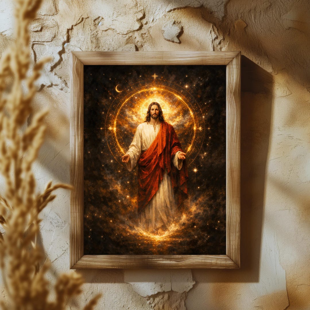 Celestial Christian Wall Art | Jesus Christ Artwork | Religious ...