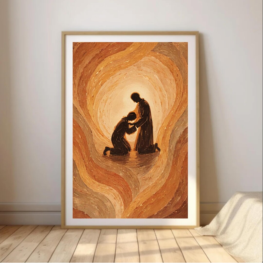 Modern Jesus Wall Art | Minimalist Religious Print | Abstract Faith ...