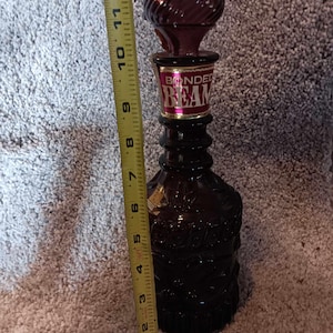 Decanter Vintage 1968 Amethyst Glass Jim Beam Collectible