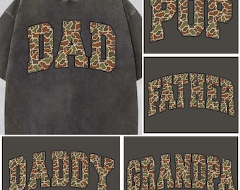Vintage Camo Dad Bundle Png File, Dad Camouflage Png, Dad Camo Png, Dad Png, Retro Daddy Png, Father's Day Gift, Dad Shirt Design