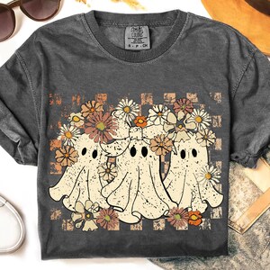 Halloween Fall Ghost Png, Boho Floral Fall Png, Retro Halloween Png, Girly Pumpkin Png, Autumn Vibes Png, Spooky Season Png, Trending png