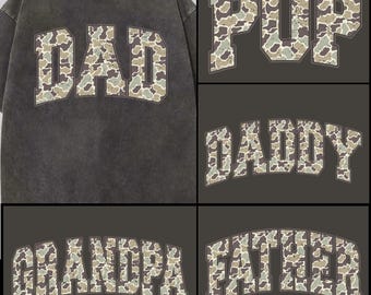 Vintage Camo Dad Bundle Png File, Dad Camouflage Png, Dad Camo Png, Dad Png, Retro Daddy Png, Father's Day Gift, Dad Shirt Design