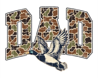 Preppy Camo Daddy Checkered PNG Bundle, Father's Day png, Camo Flying Mallard Duck PNG, Pop/ Uncle Duck Hunting, Mallard png, Hunting png