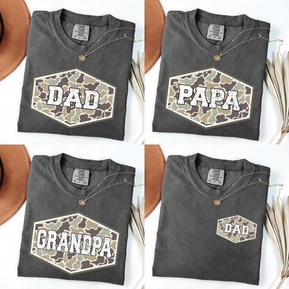 Vintage Camo Dad Bundle Png File, Dad Camouflage Png, Dad Camo Png, Dad Png, Retro Daddy Png, Father's Day Gift, Dad Shirt Design