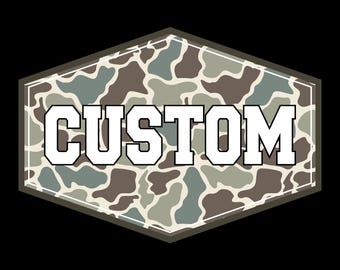 Personalized Custom Vintage Camo Name, Custom Camouflage Png