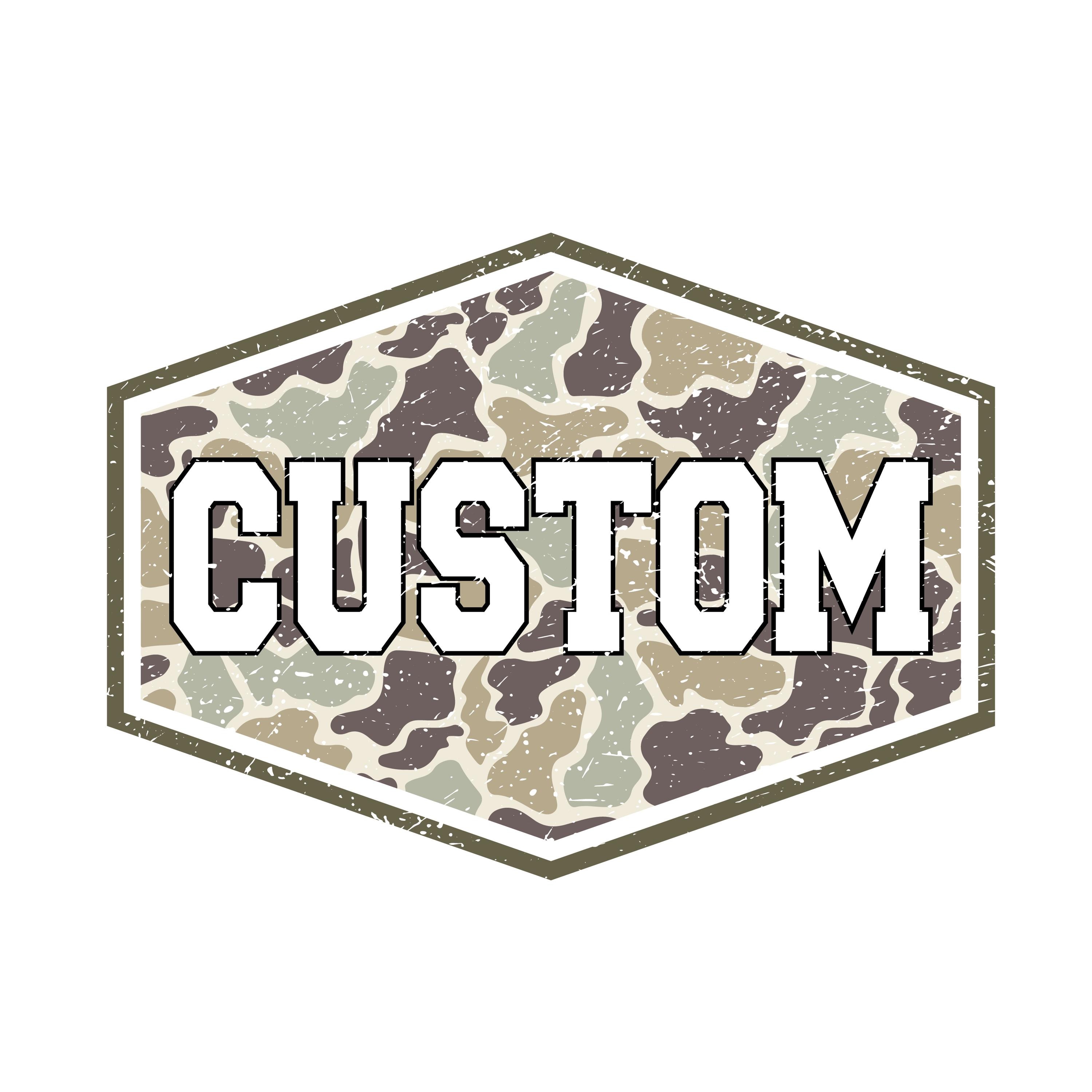 Personalized Custom Vintage Camo Name, Custom Camouflage Png