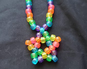 Regnbågsstjärna Kandi halsband!