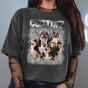 Custom photo shirt personalized family gift memorial shirt pet clothing upload image unique gift dog cat shirt special design tee shirt