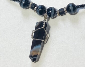 Banded Onyx Necklace