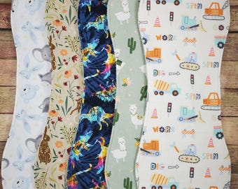 Flannel and Terry Cloth Burp Cloths