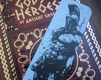 King Leonidas Bookmark: Spartan Warrior, Historical Literature