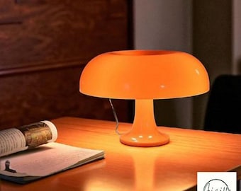 Mushroom Lamp | Retro LED Table Lamp | Mid-Century Modern Nightlight | Vintage Room Decor