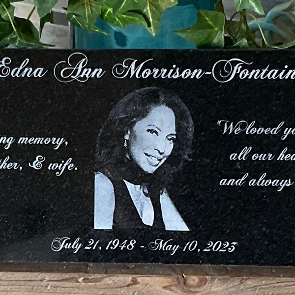 Granite Memorial Plaque/Headstone