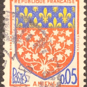 French Republicue Francaise postes, postage ad2 black cancelled used..
