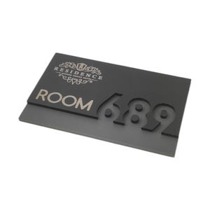 Modern Hotel Sign with Acrylic | Number of the room | Door Sign | Travelbook