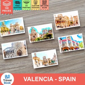 Valencia - España - 100 imanes para nevera de empresa - Imanes publicitarios para casas de alquiler, hoteles, restaurantes y cafeterías