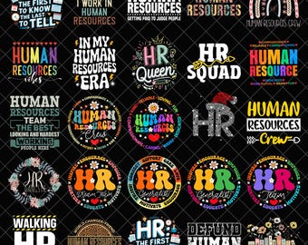 Human Resources png Bundle, Funny HR Quotes png, HR Queen HR Squad Office Humor Sublimation, Hr Team Appreciation Digital Download