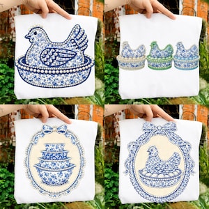 Mormor Core PNG, Höna i boet PNG, Vintagestil, Cottagecore PNG, Mormorströja Design, Second Hand Decor PNG Digital Nedladdning, Trendig Design