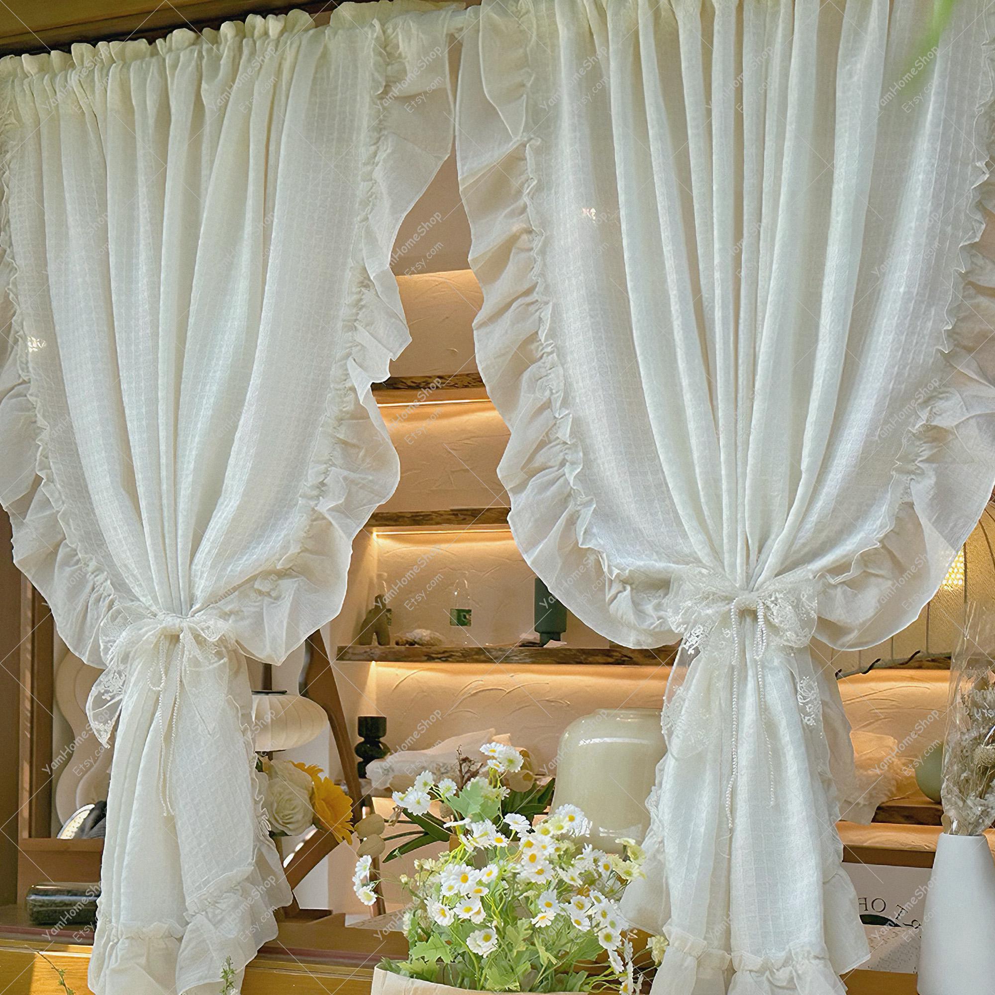 ホワイトコットン♪３m幅カフェカーテン 300cm×50cm 幅広 白いカーテン ホワイトコットン♪3m幅カフェカーテン 300cm×50cm 幅広 白いカーテン