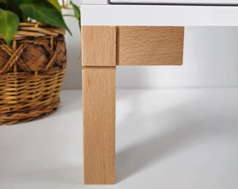 Mid Century Modern Wood Furniture Legs: 6-inch Sofa Feet