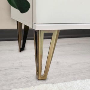 Antique Bronze Metal Furniture Legs: Ikea Kallax, Besta Upgrade