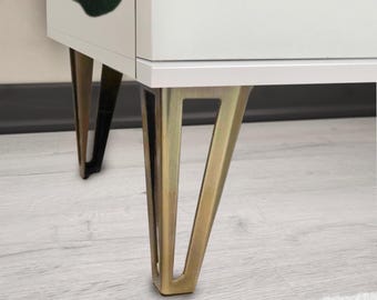 Antique Bronze Metal Furniture Legs: Ikea Kallax, Besta Upgrade