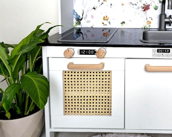 Ikea Duktig Play Kitchen Accessories, Rattan Panel, Sticker Set