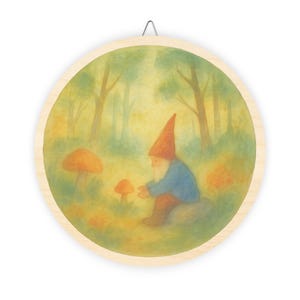 Woodland Gnome Waldorf School Wood Sign, waldorf classroom decor, waldorf decorations, waldorf teacher, steiner school, homeschool decor
