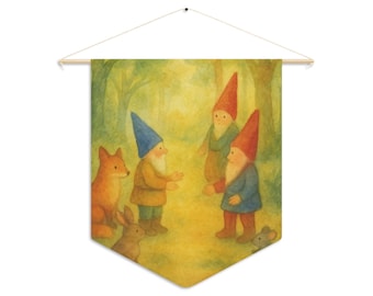 Waldorf Inspired Pennant: Year One Steiner School, Watercolor Art