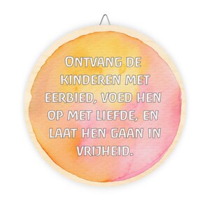 Rudolf Steiner Waldorf School Wood Sign in Dutch, waldorf classroom decor, waldorf decorations, waldorf teacher gift, steiner school