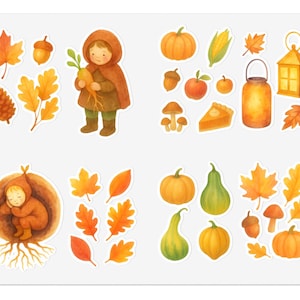 Root Children Harvest Waldorf Classroom Vinyl Window Stickers, steiner school, waldorf seasonal decor, homeschool decor, cute window vinyl