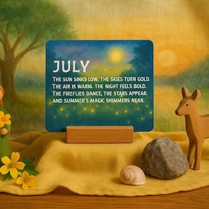 Waldorf Seasonal Verse Cards by Month, digital cards, homeschool Steiner, Waldorf teacher cards, seasonal table decorations, waldorf home
