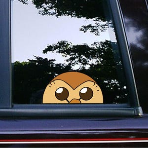 Hooty The Owl Peeker Peeking Sticker Car Decals Console Decal Classic Stickers Cartoon Waterproof Weatherproof The Owl House Disney