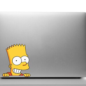 Bart Simpson Peeker Peeking Peekabo Car Decals Laptop Bumper Stickers ...