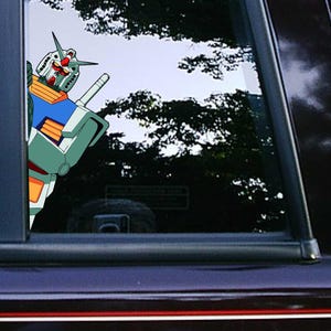 RX78 Side Peeker Peeker Peeking Peekabo Car Decals Stickers Waterproof Weatherproof Classic Anime Robot Mech Mobile Suit Model Stickers