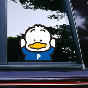 Süßer Enten-Späher-Aufkleber Auto-Aufkleber Wasserdicht Wetterfest Vinyl Laptop Aufkleber 80er Jahre 90er Jahre Charaktere Wanddekor Becherbecher Aufkleber