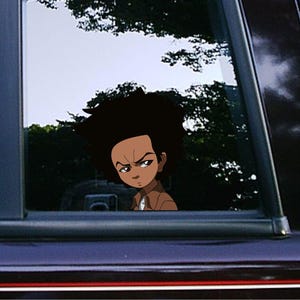 Huey Freedman Peeker Peeking Sticker Car Decals Stickers Waterproof Weatherproof Vinyl Laptop Decals The Boondocks Comics