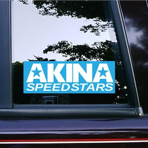 Akina Speed Stars Slap Sticker Car Decals Waterproof Weatherproof Initial D Manga AE86 S13 Silvia Initial Drift Laptop Macbook JDM Stickers