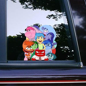 Inside Out 2 Characters Peeker Peeking Stickers Car Decals Wall Decor Bumper Cartoon Disney Movie Waterproof Weatherproof Kids Stickers