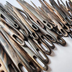 15 Macassar Ebony Yarn Needle Set Big Eye Darning & Tapestry Tools image 5