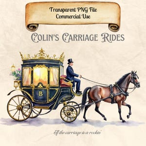 Il giro in carrozza di Colin, Bridgerton, file PNG trasparenti, download immediato, digitale, stampa o sublimazione, uso commerciale