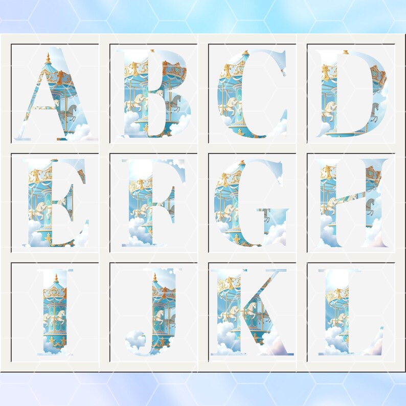 Alphabet Clipart Set, 63 Pcs, Upper- & Lower-case Letters, Numbers ...