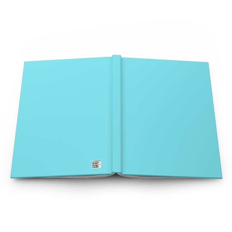 Aqua hardcover dagboek: matblauw notitieboek, cadeaunotitieboekje afbeelding 3