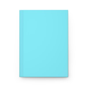 Aqua hardcover dagboek: matblauw notitieboek, cadeaunotitieboekje afbeelding 5