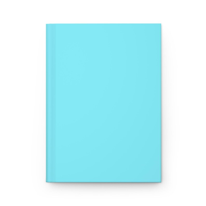 Aqua hardcover dagboek: matblauw notitieboek, cadeaunotitieboekje afbeelding 5