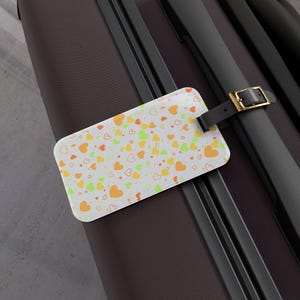 Luggage Tag, Cute Travel Accessory, Baggage Label, Unique Travel Tags.