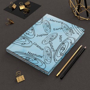 Celestial Hardcover Journal: Space-Themed Astronomy Notebook