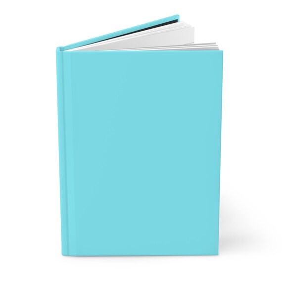 Aqua Hardcover Journal: Matte Blue, Perforated Pages